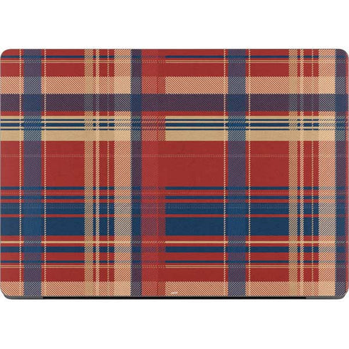 Red and Blue Plaid Apple MacBook Pro 14-inch Skin