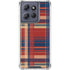 Red and Blue Plaid Moto G Stylus 5G (2025) Clear Case