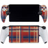 Red and Blue Plaid PlayStation PS5 Skins