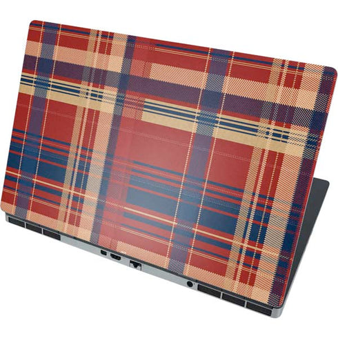 Red and Blue Plaid Dell Precision Skin