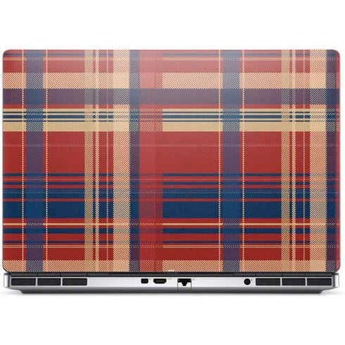 Red and Blue Plaid Dell Precision Skin