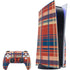 Red and Blue Plaid PlayStation PS5 Skins
