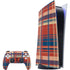 Red and Blue Plaid PlayStation PS5 Skins