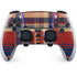 Red and Blue Plaid PS5 DualSense Edge Pro Controller Skin