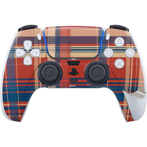 Red and Blue Plaid PS5 Pro Bundle Skin