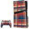Red and Blue Plaid PS5 Pro Disk Bundle Skin