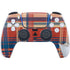 Red and Blue Plaid PS5 Pro Disk Bundle Skin
