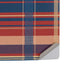 Red and Blue Plaid PS5 Pro Disk Console Skin