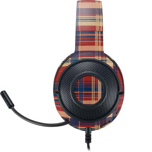Red and Blue Plaid Razer Kraken X Skin
