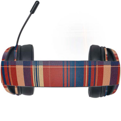 Red and Blue Plaid Razer Kraken X Skin