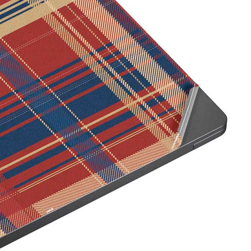 Red and Blue Plaid Surface Laptop 7 13.8in Skin