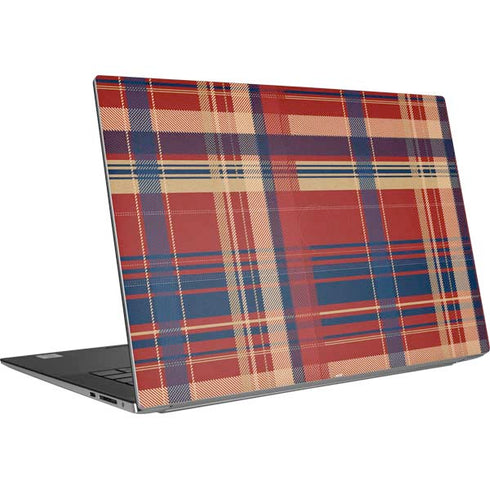 Red and Blue Plaid Dell XPS Skin