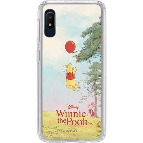 Disney Winnie the Pooh Red Ballon Galaxy A10e Clear Case
