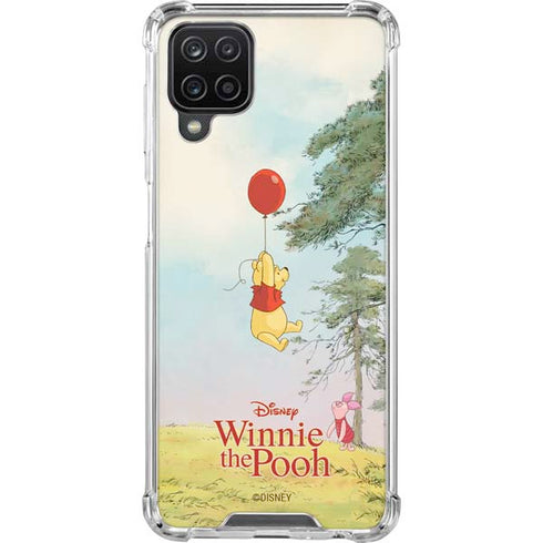 Disney Winnie the Pooh Red Ballon Galaxy A12 Clear Case