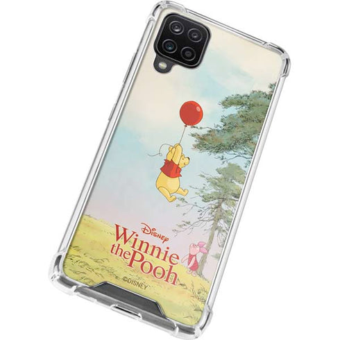 Disney Winnie the Pooh Red Ballon Galaxy A12 Clear Case