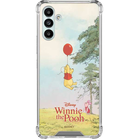 Disney Winnie the Pooh Red Ballon Galaxy A13 5G Clear Case