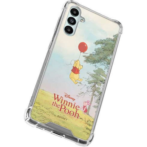 Disney Winnie the Pooh Red Ballon Galaxy A15 5G Clear Case