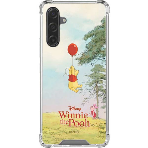 Disney Winnie the Pooh Red Ballon Galaxy A17 Clear Case