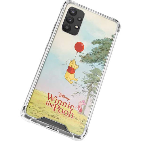 Disney Winnie the Pooh Red Ballon Galaxy A32 5G Clear Case
