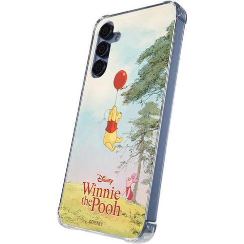 Disney Winnie the Pooh Red Ballon Galaxy A35 5G Clear Case
