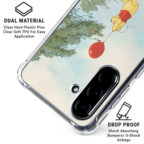 Disney Winnie the Pooh Red Ballon Galaxy A36 5G Clear Case