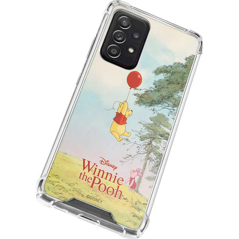 Disney Winnie the Pooh Red Ballon Galaxy A52 5G Clear Case