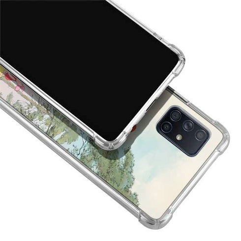 Disney Winnie the Pooh Red Ballon Galaxy A71 5G Clear Case