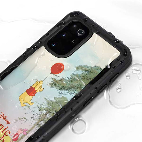 Disney Winnie the Pooh Red Ballon Galaxy S20 Plus Waterproof Case