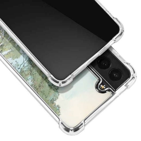 Disney Winnie the Pooh Red Ballon Galaxy S21 FE Clear Case