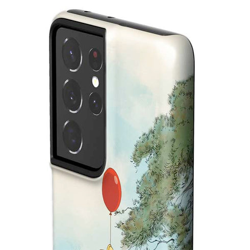 Disney Winnie the Pooh Red Ballon Galaxy S21 Ultra 5G Pro Case