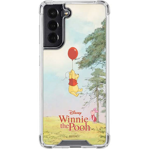 Disney Winnie the Pooh Red Ballon Galaxy S22 Clear Case