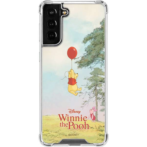 Disney Winnie the Pooh Red Ballon Galaxy S22 Plus Clear Case