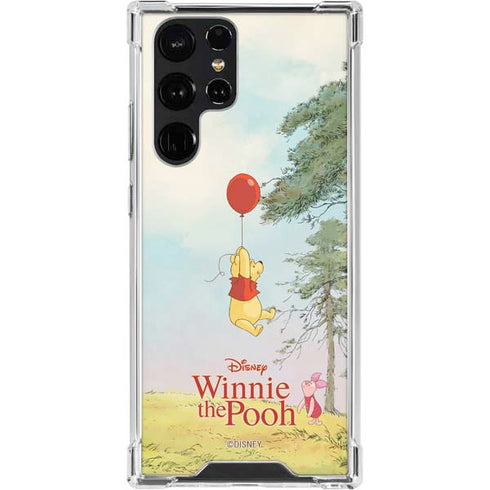 Disney Winnie the Pooh Red Ballon Galaxy S23 Ultra Clear Case