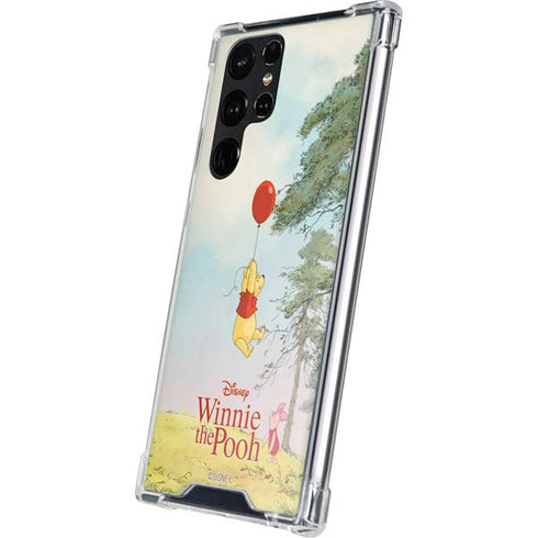 Disney Winnie the Pooh Red Ballon Galaxy S23 Ultra Clear Case
