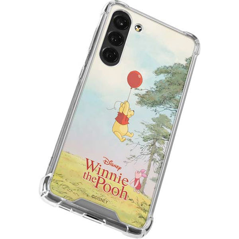 Disney Winnie the Pooh Red Ballon Galaxy S24 FE Clear Case