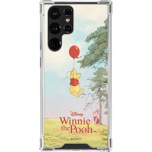 Disney Winnie the Pooh Red Ballon Galaxy S24 Ultra Clear Case