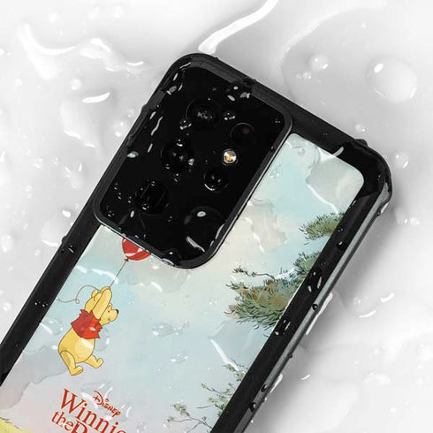 Disney Winnie the Pooh Red Ballon Galaxy S24 Ultra Waterproof Case