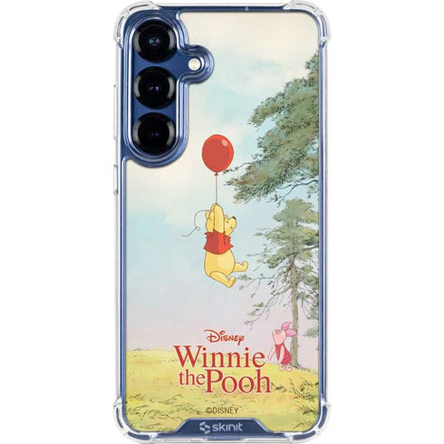 Disney Winnie the Pooh Red Ballon Galaxy S25 Clear Case