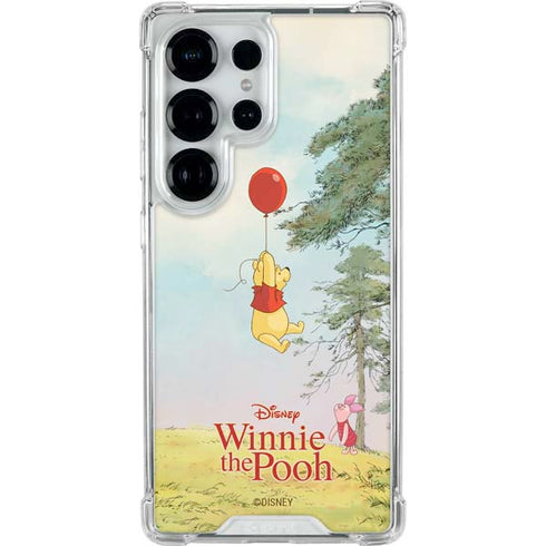 Disney Winnie the Pooh Red Ballon Galaxy S25 Ultra Clear Case