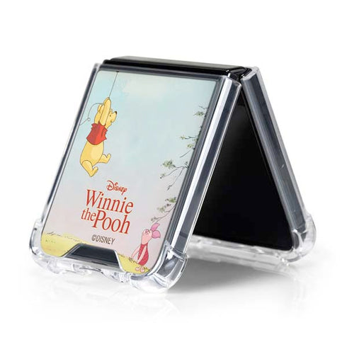 Disney Winnie the Pooh Red Ballon Galaxy Z Flip5 5G Clear Case