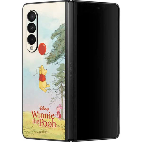 Disney Winnie the Pooh Red Ballon Galaxy Z Fold3 5G Skin