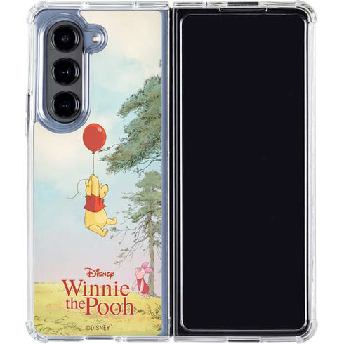 Disney Winnie the Pooh Red Ballon Galaxy Z Fold5 5G Clear Case