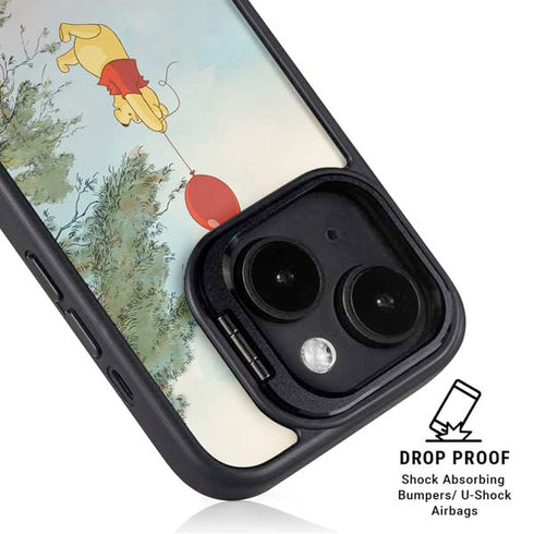 Disney Winnie the Pooh Red Ballon iPhone 14 Plus Kickstand Case