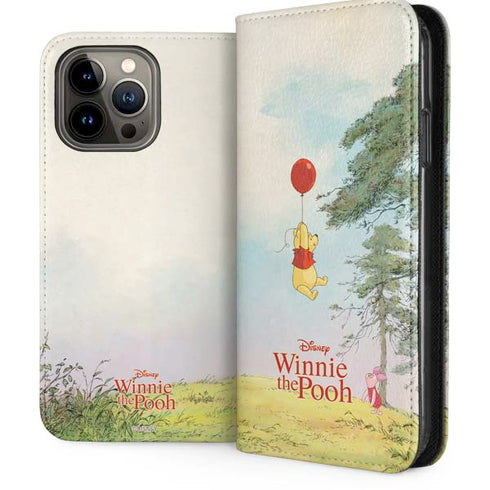 Disney Winnie the Pooh Red Ballon iPhone 14 Pro Max Folio Case