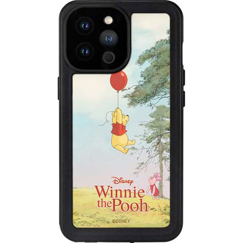 Disney Winnie the Pooh Red Ballon iPhone 14 Pro Max Waterproof Case