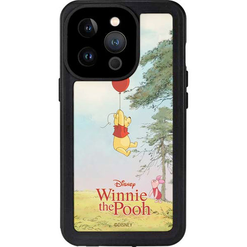 Disney Winnie the Pooh Red Ballon iPhone 14 Pro Waterproof Case
