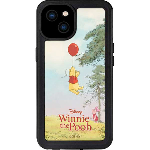 Disney Winnie the Pooh Red Ballon iPhone 15 Plus Waterproof Case