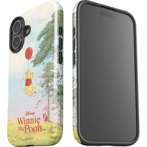 Disney Winnie the Pooh Red Ballon iPhone 16 Plus Impact Case