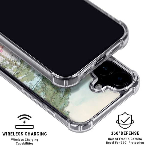 Disney Winnie the Pooh Red Ballon iPhone 17 Clear Case