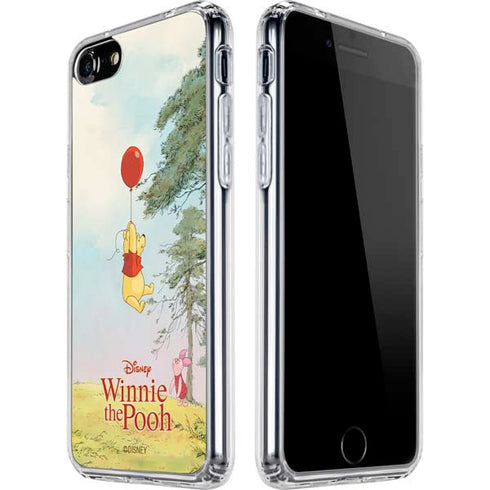 Disney Winnie the Pooh Red Ballon iPhone SE (2nd & 3rd Gen) Clear Case